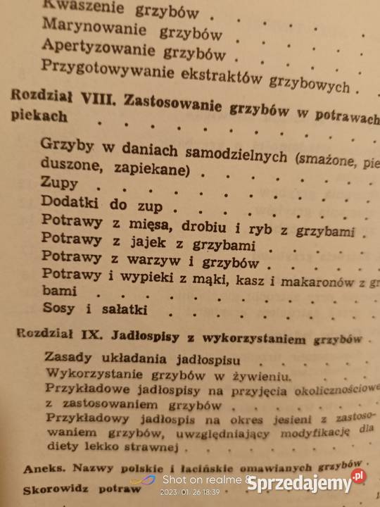 Grzyby w naszej kuchni książki Warszawa kuchnia, potrawy sprzedam