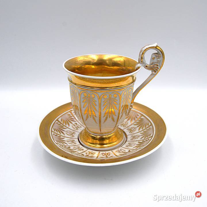 Porcelana KPM zestaw duo filiżanka ze spodkiem I Poznań