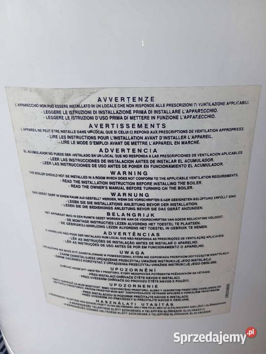 Sprzedam bojler marki Ariston stan mało używany Krosno