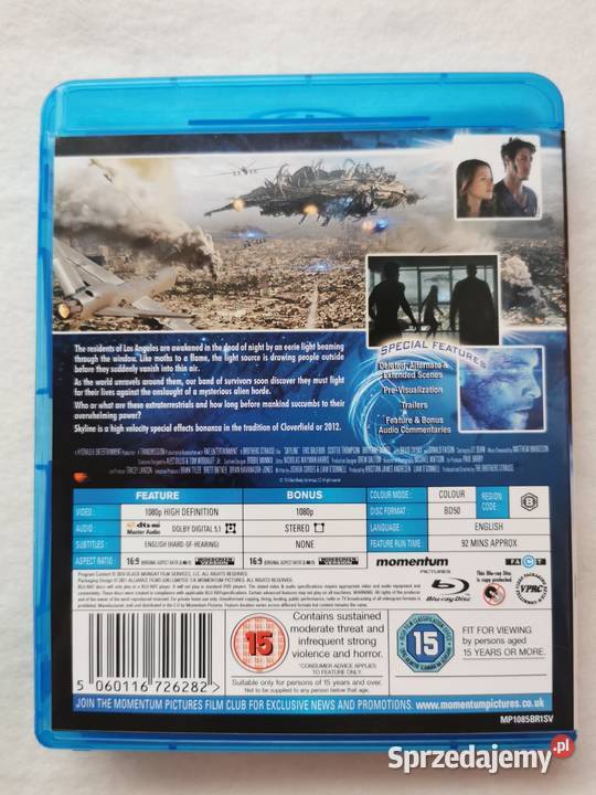 Skyline Bluray En 2010 Filmy Wytrzyszczki sprzedam