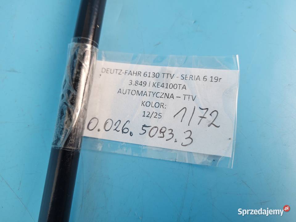 DEUTZFAHR 6130 TTV PRZEWÓD RURA HYDRAULICZNA sprzedam