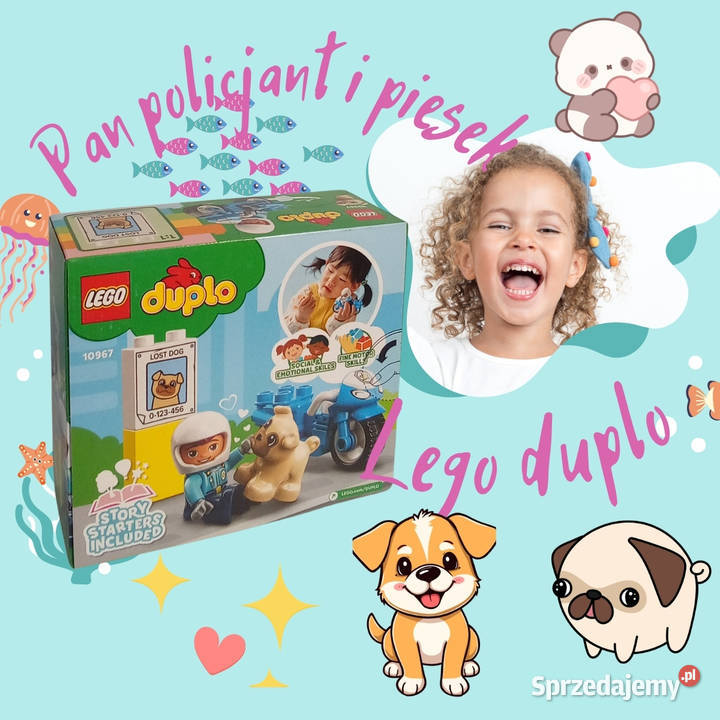 LEGO DUPLO 10967 Motocykl policyjny Pies zaginął Lublin sprzedam