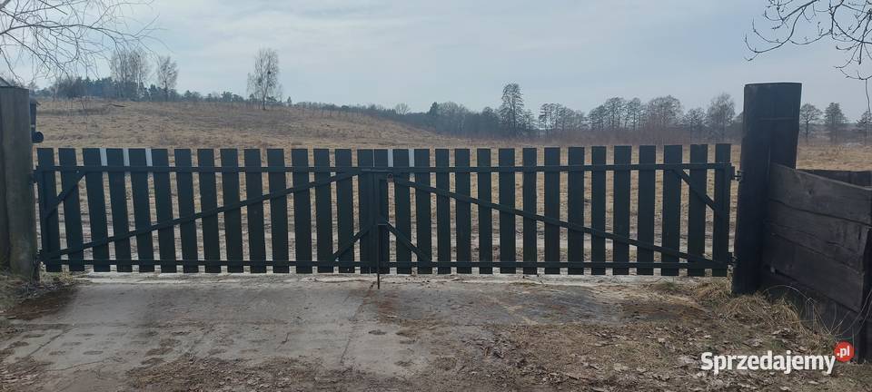 Brama wjazdową dwuskrzydłowa stelarz rama 2x2 warmińsko-mazurskie Wojtkowizna