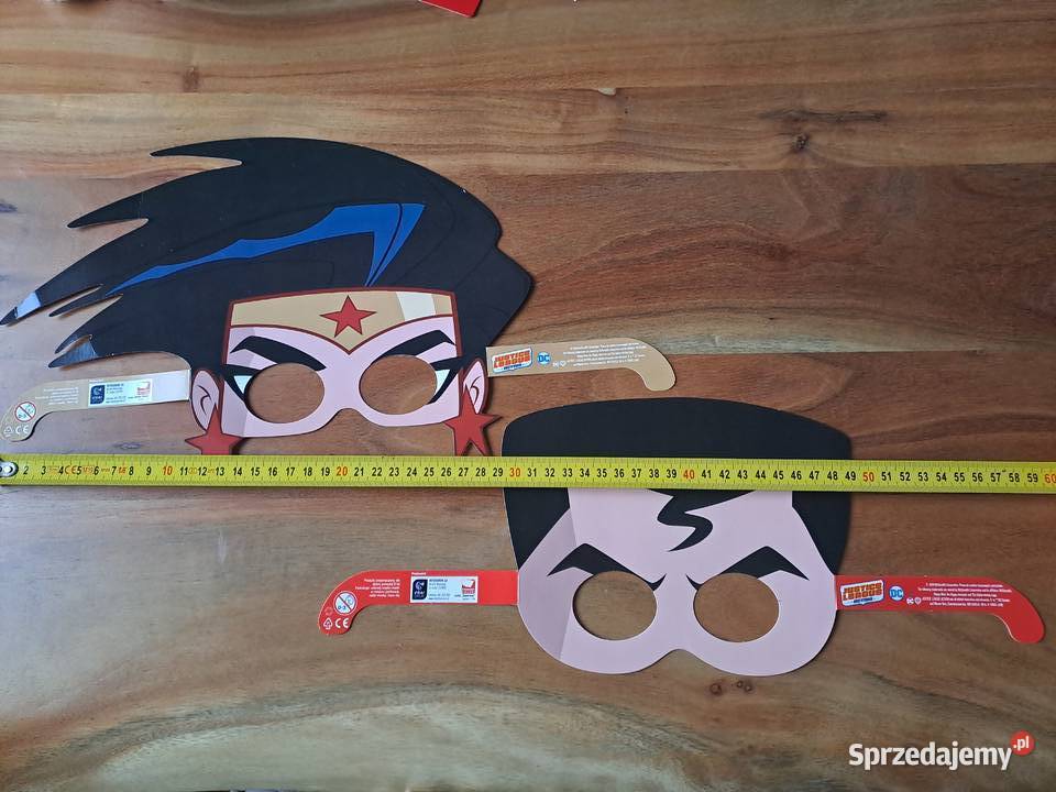 Papierowa maska Superman Wonder Woman Justice Warszawa