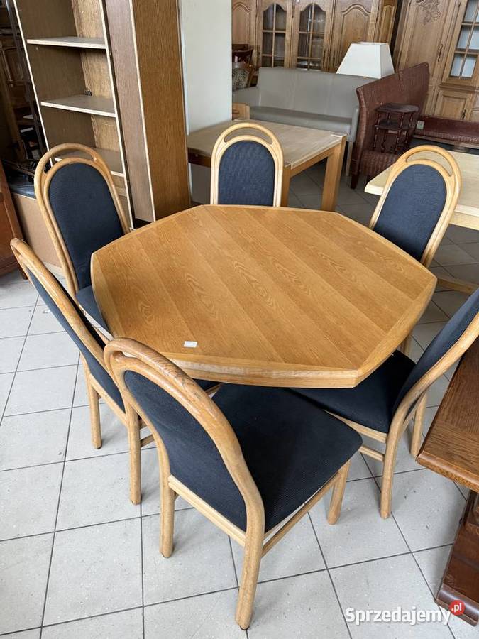 Stół drewniany 6 krzesel Zamość sprzedam