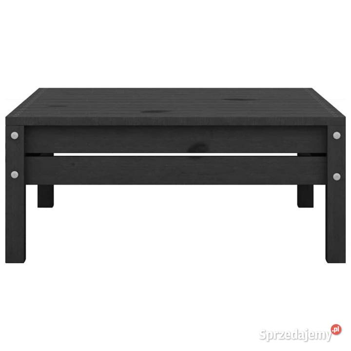 vidaXL Podnóżek ogrodowy czarny lite drewno Krzesła ogrodowe Warszawa