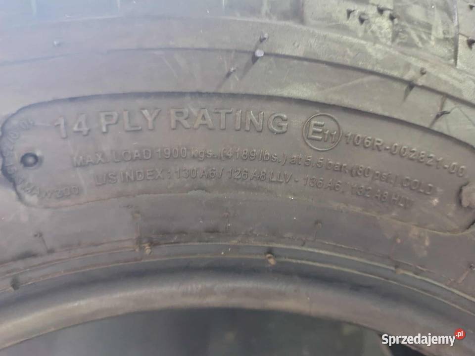 Opony 100 75 153 14 PR MRL NOWE sprzedam