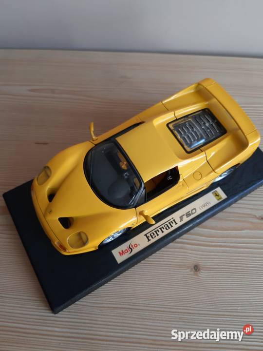 Model samochodu 118 Ferrari F501995 Maisto żółte