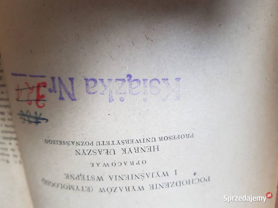 Słownik wyrazów obcych Arcta 1946 wyrażenia twarda Kielce sprzedam