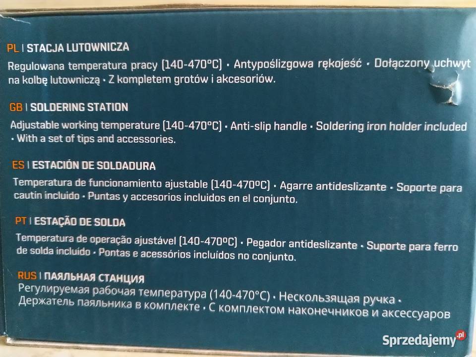 NAJTANIEJ Stacja Lutownicza 470st 48W Akcesoria Zabrze