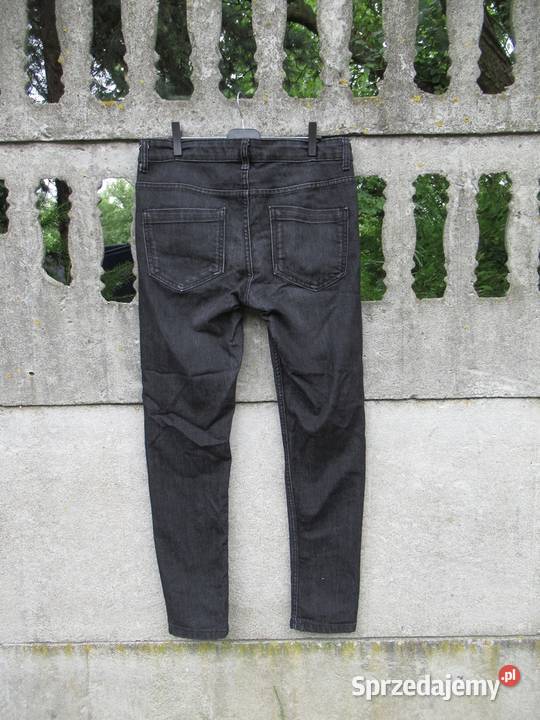 męskie Spodnie 40 L grafitowe Denim Co