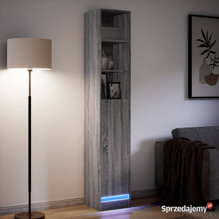 Szafka z LED szary dąb sonoma 36x325x200 mazowieckie Warszawa