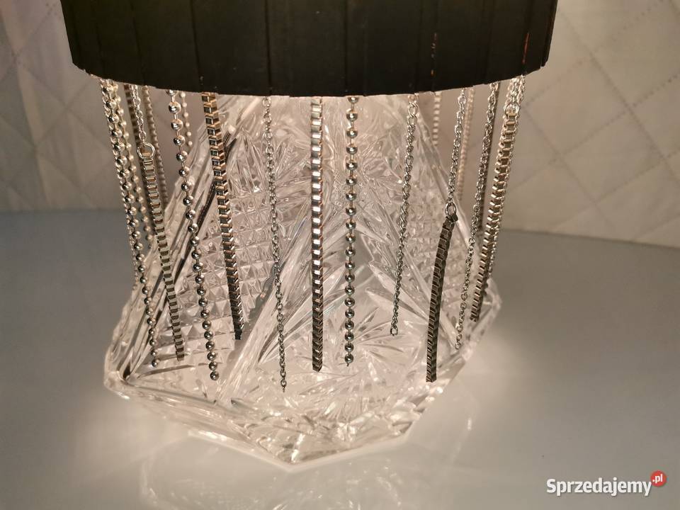 Lampa stołowa z kryształu GLAMOUR Lampy stołowe i nocne Trzcianka sprzedam