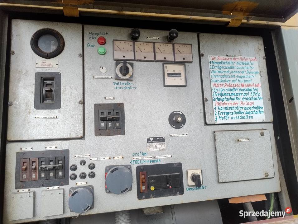 Agregat prądotwórczy przemysłowy AM61 58kw Agregaty prądotwórcze Mętno