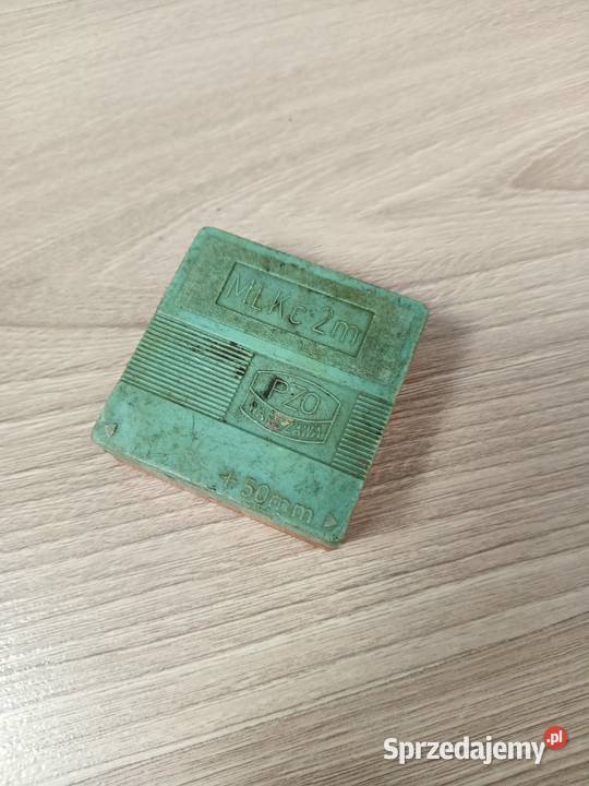 Stara miarka metr taśma zwijana MlKc 2m PZO z małopolskie Kraków sprzedam