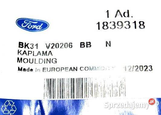 LISTWA NAKŁADKA LEWA POD WLEWEM PALIWA FORD Głogów sprzedam