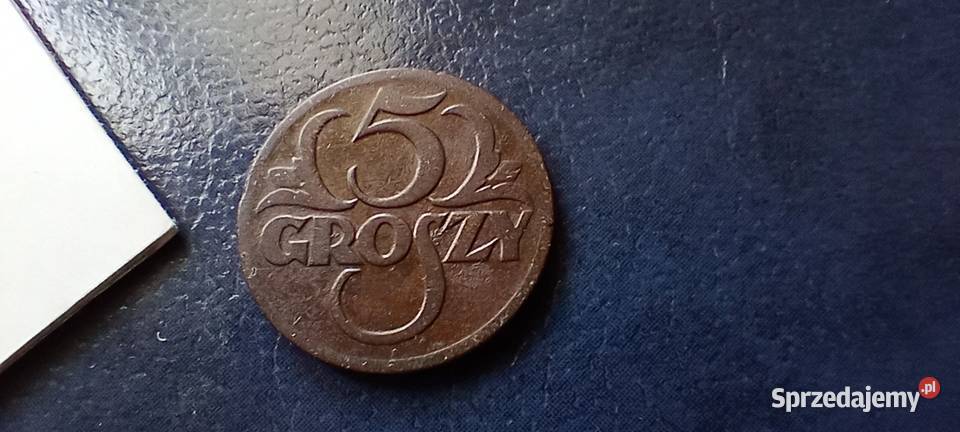 Stare monety 5 groszy 1923 2RP Polska Lesko