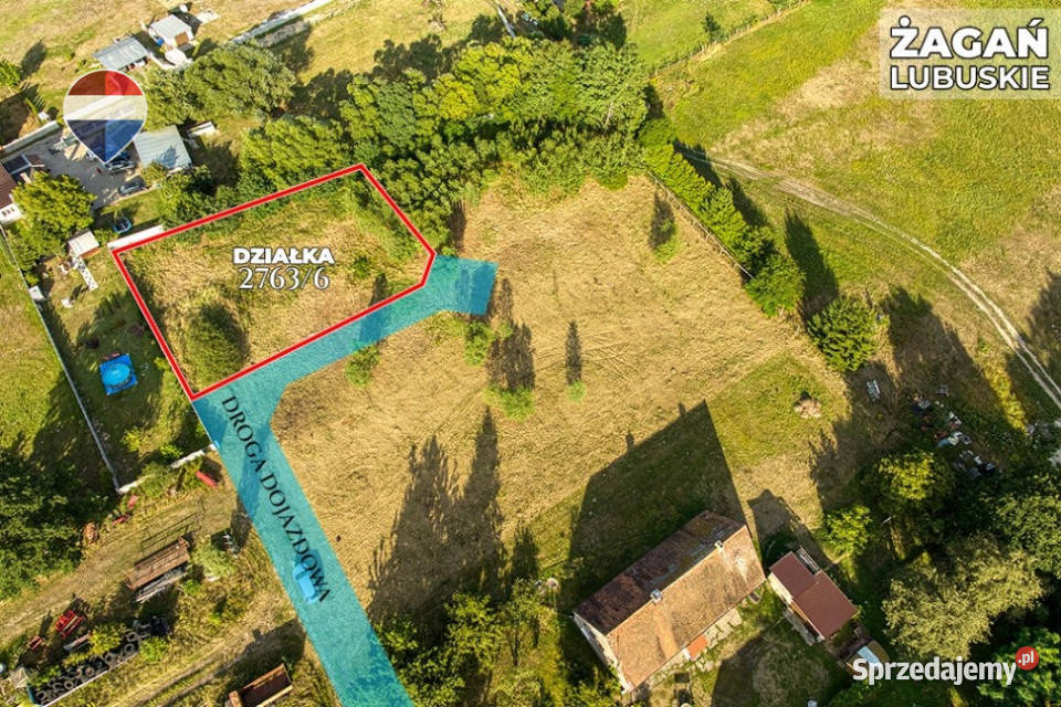 Na sprzedaż działka 1135 m Oś Moczyń Żagań lubuskie