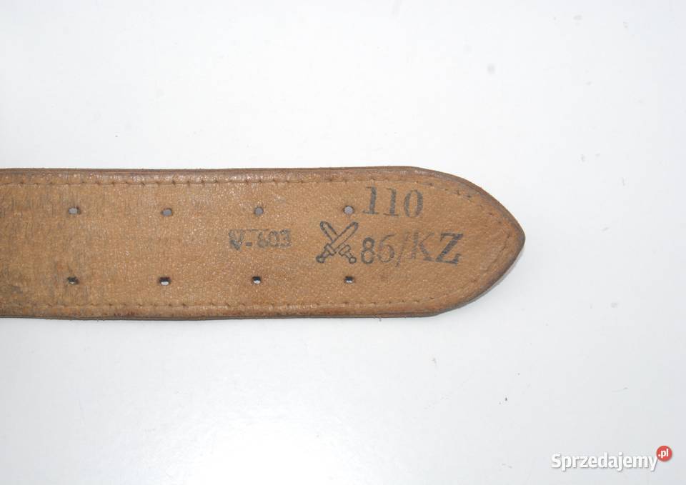 Stary pas oficerski Czechosłowacja sygnowany