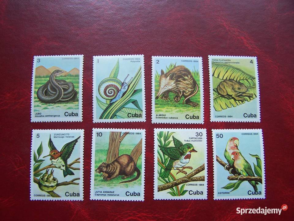 Kuba 1984 MNH Mi 288693 Fauna Zwierzęta i Ptaki Filatelistyka Tychy sprzedam