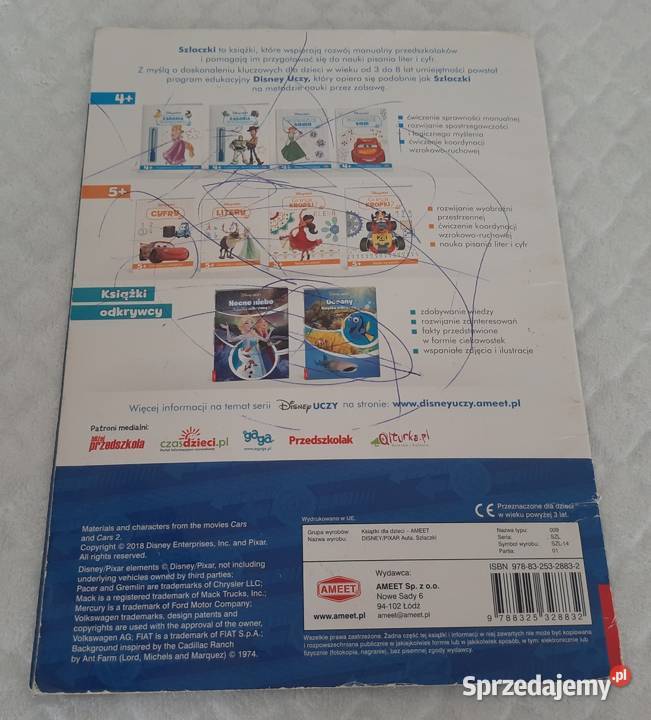 Disney Pixar Auta Szlaczki Ameet 2018 Książeczki Czeladź