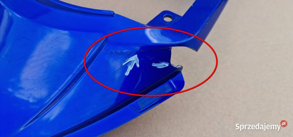 SUZUKI GSXR GSXR 1000 K7 K8 OGON ZADUPEK OWIEWKA Części i akcesoria motocyklowe Bieleń