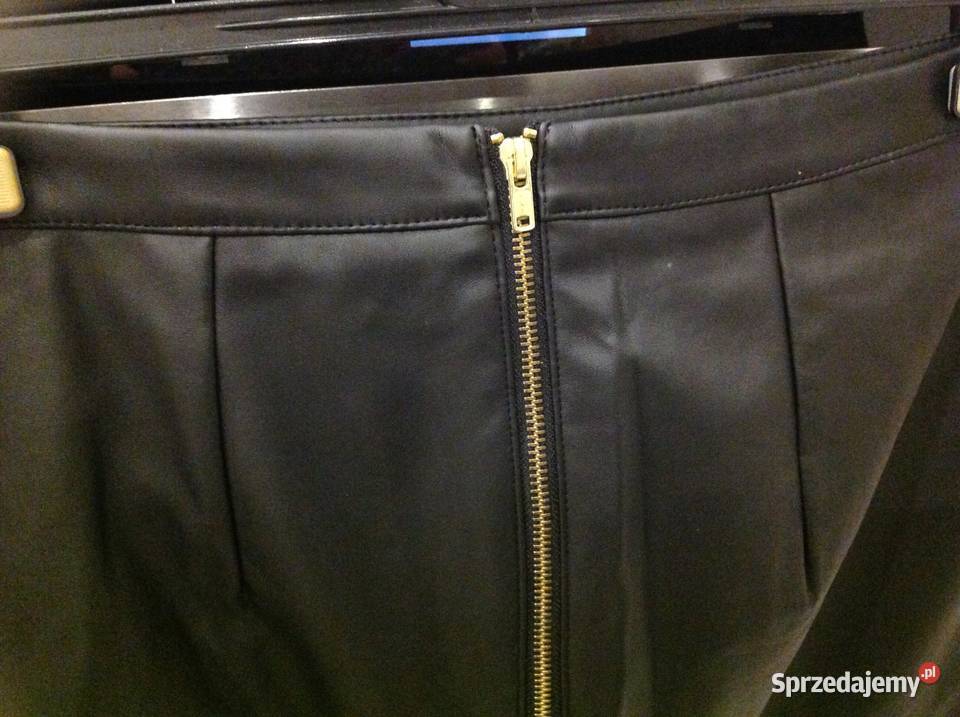 Mini Spódnica Skórzana OLA VOGA r XS Haft Nowa