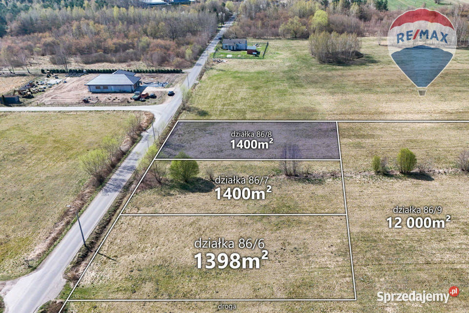 Działka 1400 m2 z warunkami zabudowy gmWłocławek Ładne