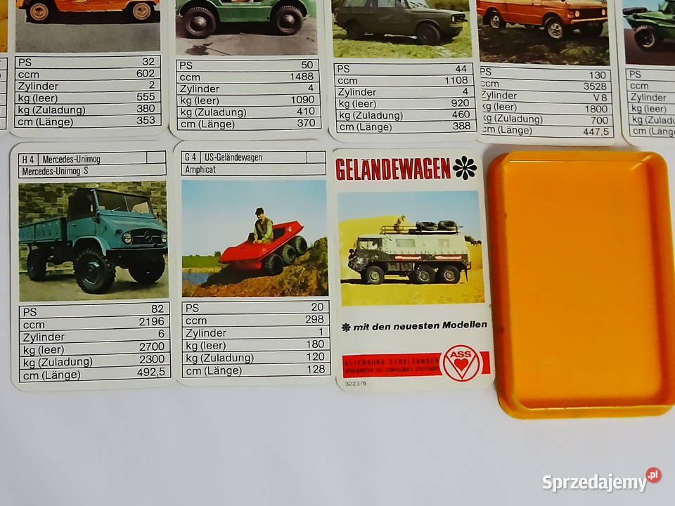 Techniczny kwartet ASS zestaw 32 kart pudełko Biłgoraj