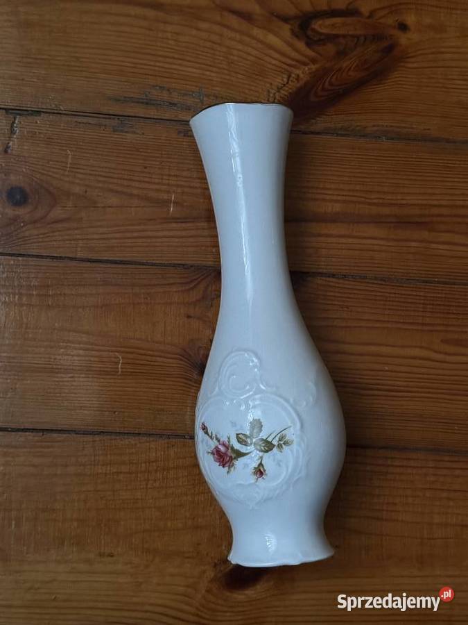 Wazon porcelanowy Bogucice biały Łęczyca
