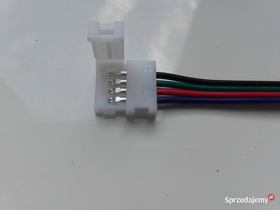 Złączka do taśm LED RGB z kablem łącznik 4pin