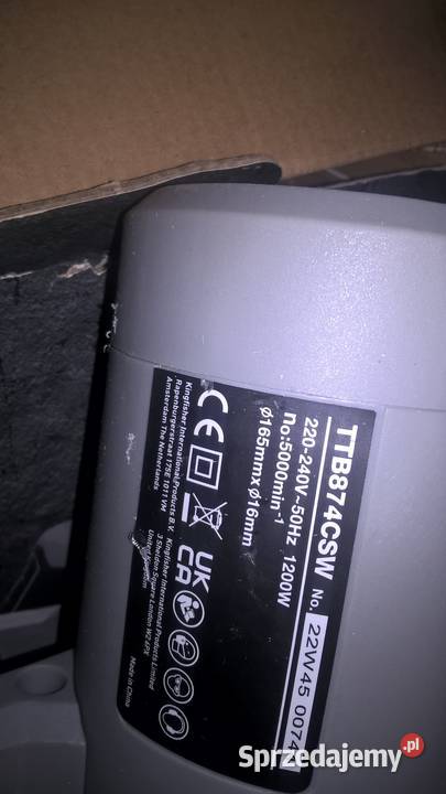 Piła tarczowa najazdowa Titan 1200W z Anglii mazowieckie Mińsk Mazowiecki sprzedam