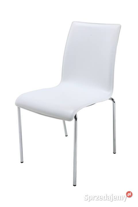 Krzesło do poczekalni białe Leszno