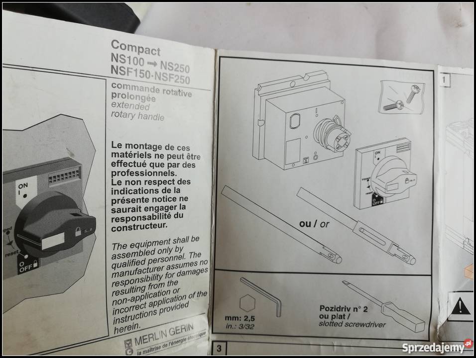 Wyłącznik NS160 N Merlin Gerin Dąbrowa Górnicza sprzedam