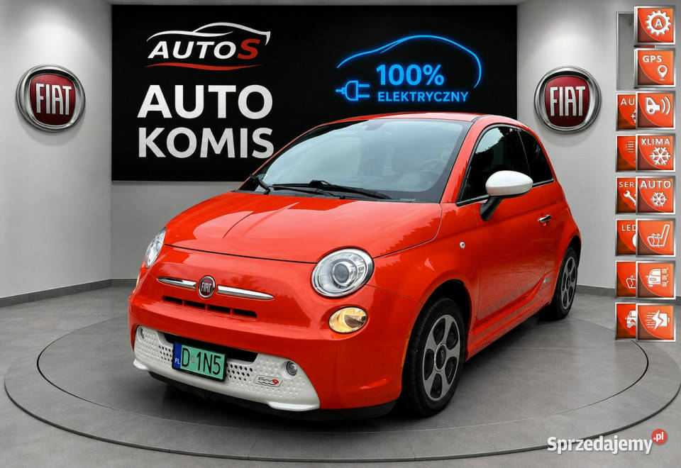 Fiat 500e Fiat 500e Electric Zarejestrowany w Hatchback Motoryzacja Wrocław