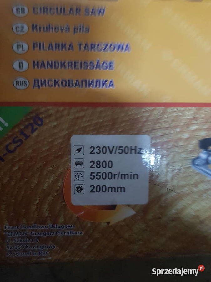 PILARKA TARCZOWA RĘCZNA ERMAN 2w1MOCOWANIETARCZA Głogowa