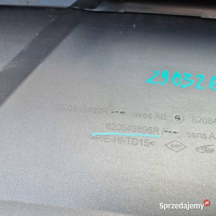 DACIA DUSTER III ZDERZAK PRZÓD 620849896 Bieleń