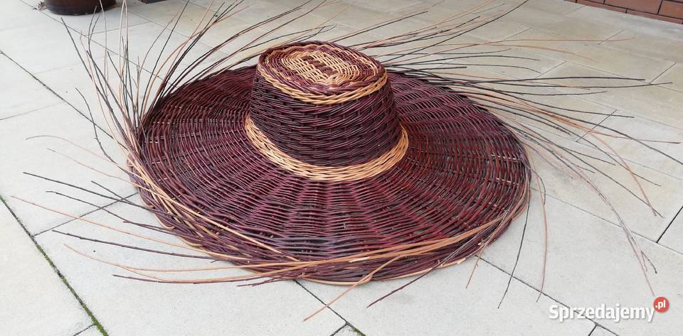 Kapelusz sombrero na ścianę duży wiklina rattan Garwolin