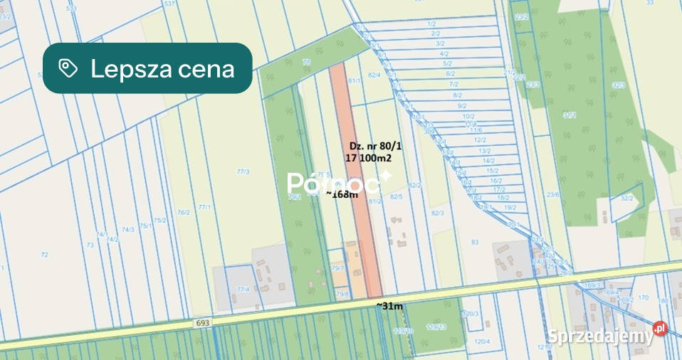 DZIAŁKA 17 100m Z MPZP BACIKI BLIŻSZE Baciki Bliższe