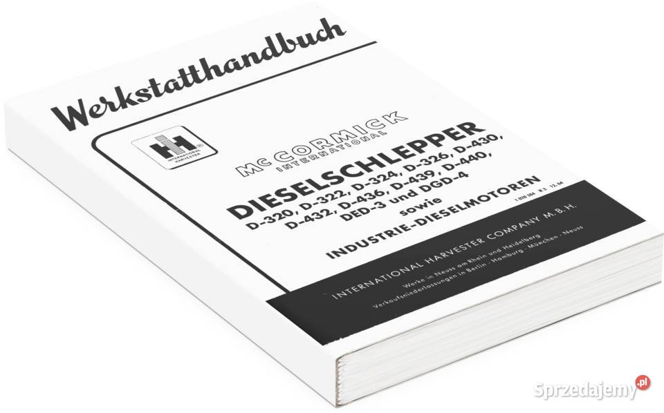 McCormick IHC D430 D432 D436 D439 Instrukcja Książki i Podręczniki sprzedam