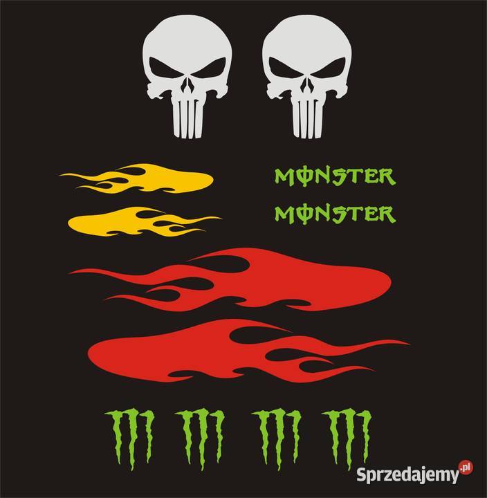 naklejki punisher tribale płomienie monster małopolskie Kraków
