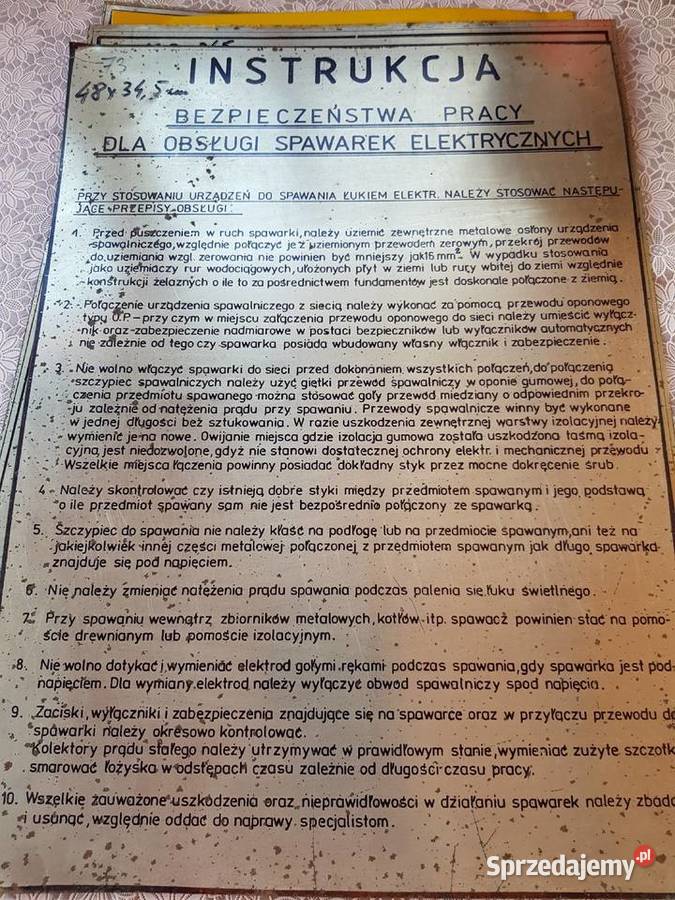 MetaloweLata 70 teZ kolekcjiTablice różne z PRLu Barlinek