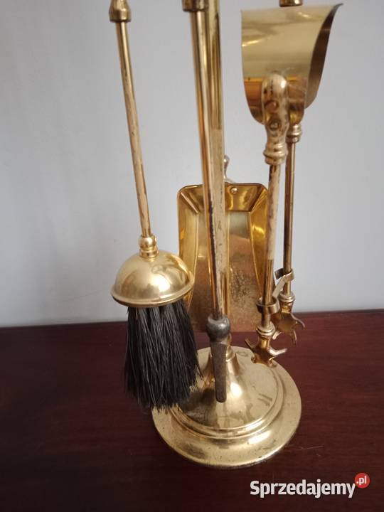 Mosiężny zestaw kominkowy Miejsce Piastowe