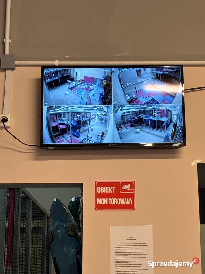 Monitoring 4 kamery monitor HIKVISION komplet Radzionków