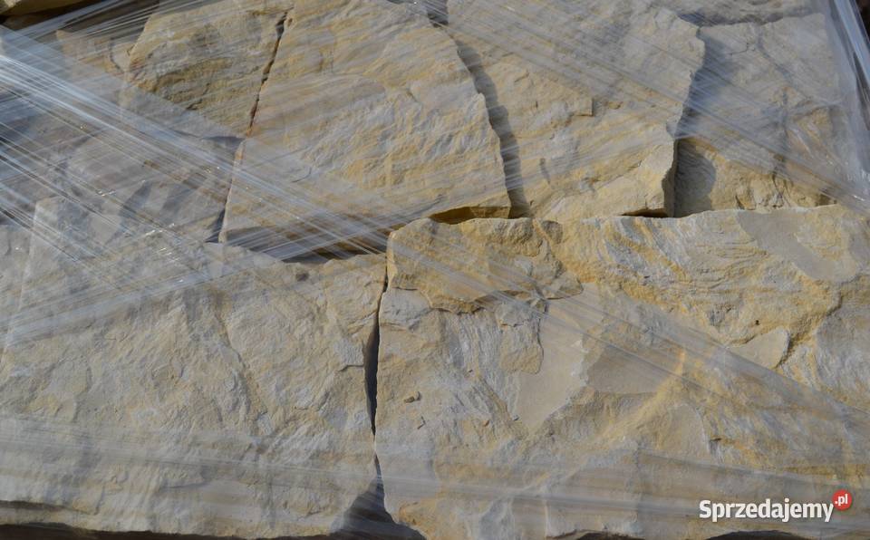 KAMIEŃ NATURALNY Kremowy Biały Kamień Cięty Olkusz