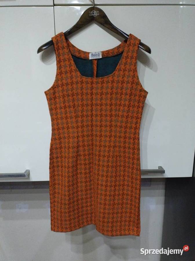 Sukienka prancezka w kolorze pomarańczowym Inny wzór Lublin