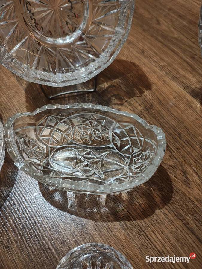 Zestaw kryształów PRL Porcelana i szkło Słupca