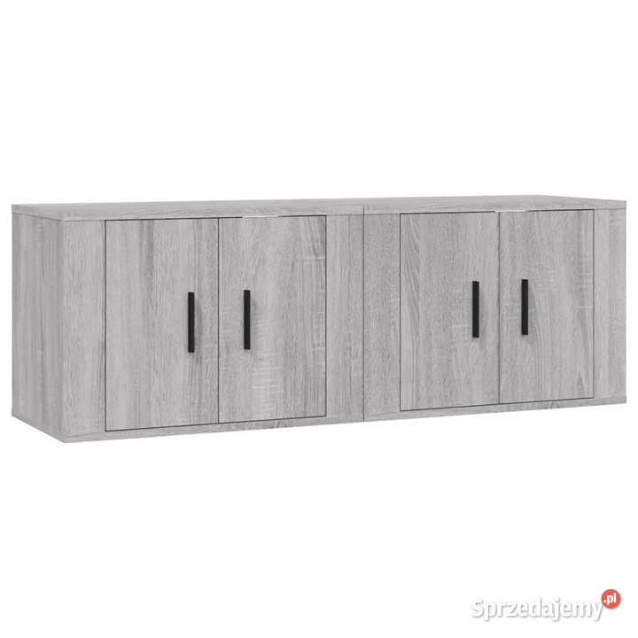 Wiszące szafki TV 2 szary dąb sonoma 57x345x40 Warszawa
