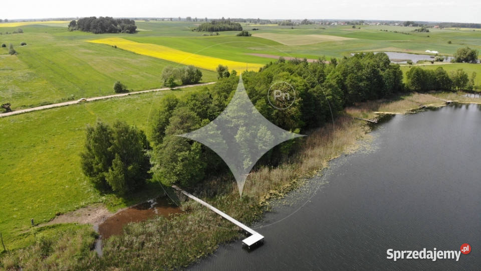 Działka rolna linia brzegowa Jez Krzywe Mazury rolna Cisy