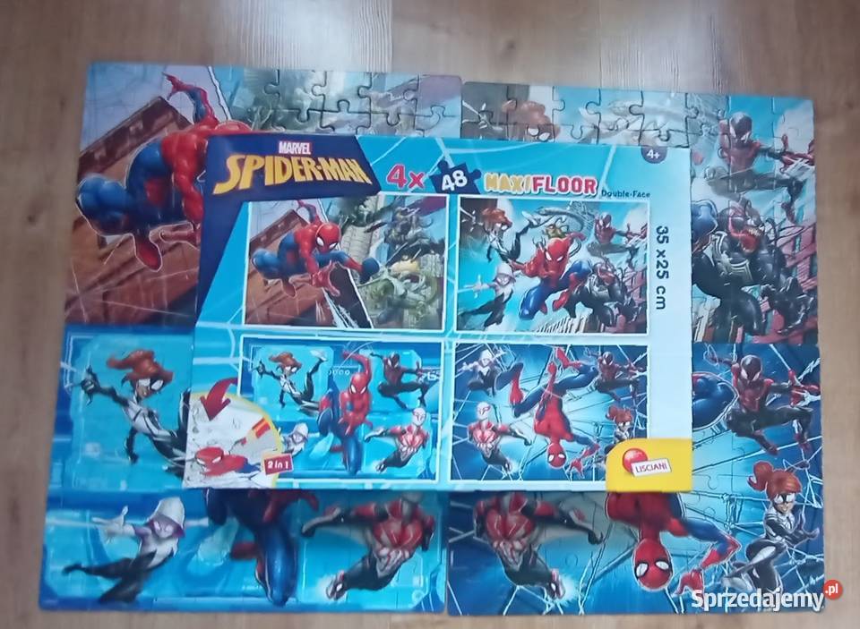 Puzzle SpiderMan 4x 48 Ruda Śląska sprzedam